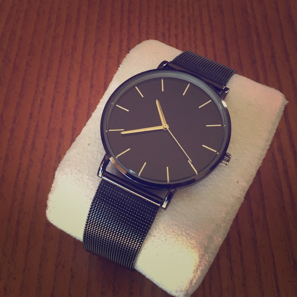 Spotlight Black Stealth Quartz Wrist Watch